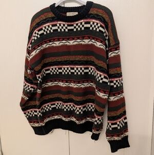 Men's Vintage Cattivo Geometric Print Sweater